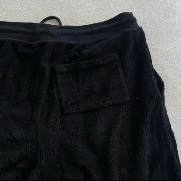 Louis Vuitton Men’s Terry Monogram Embossed Towel Shorts BlackUS Medium